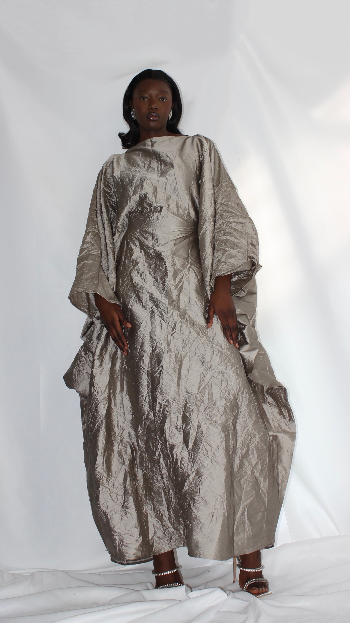 Azina Oversized Dress in Stone