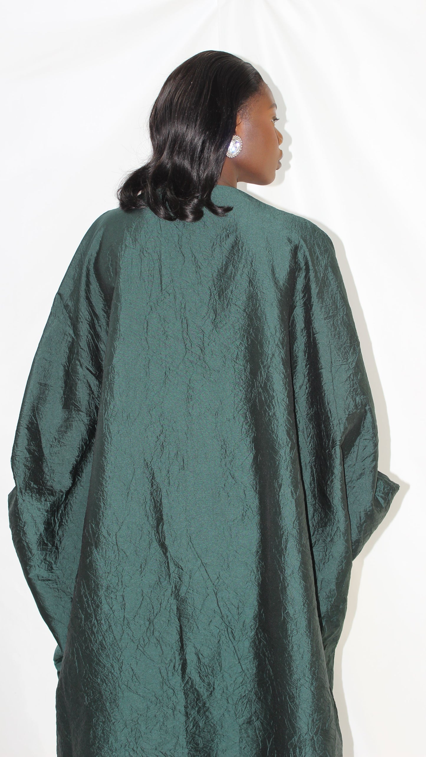 Azina Oversized Dress in Dark Green