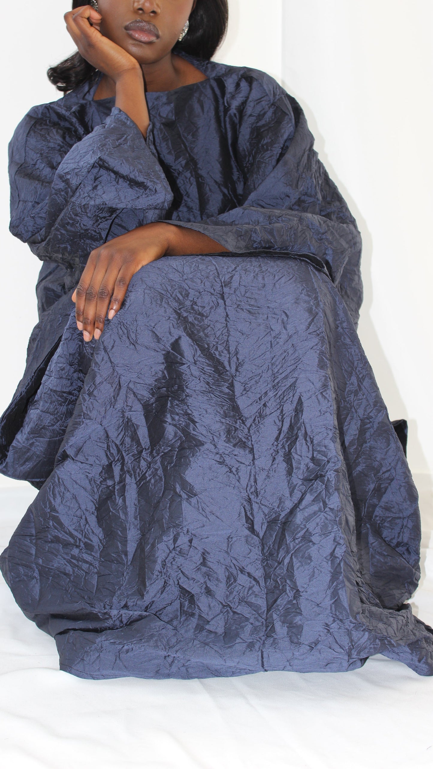 Azina Oversized Dress in Navy