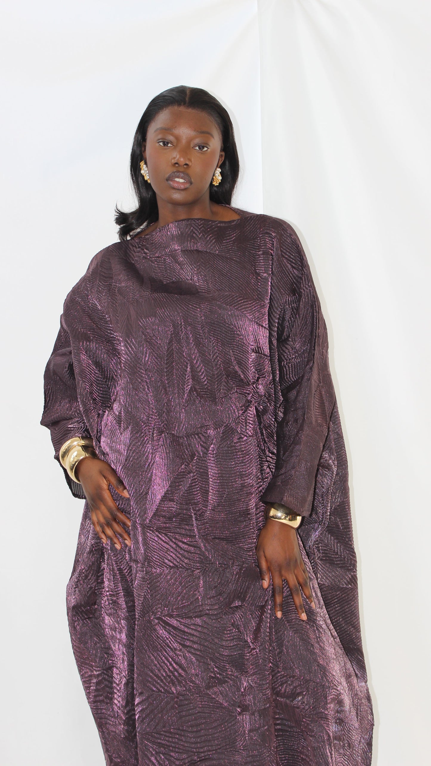 Nene Dress in Lilac Purple With Matching Hijab/Scarf