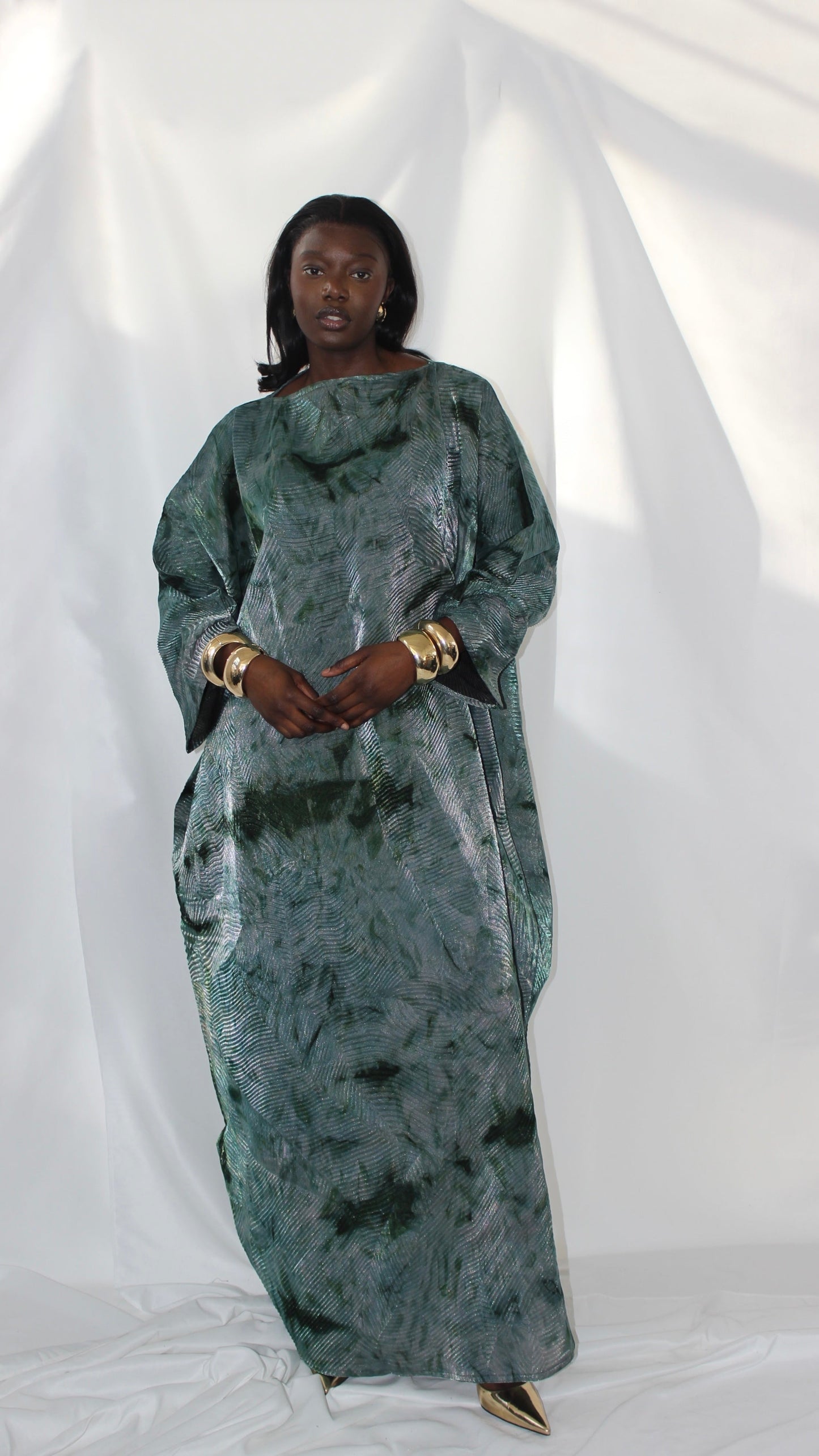 Zyva Dress in Ocean With Matching Hijab/Scarf