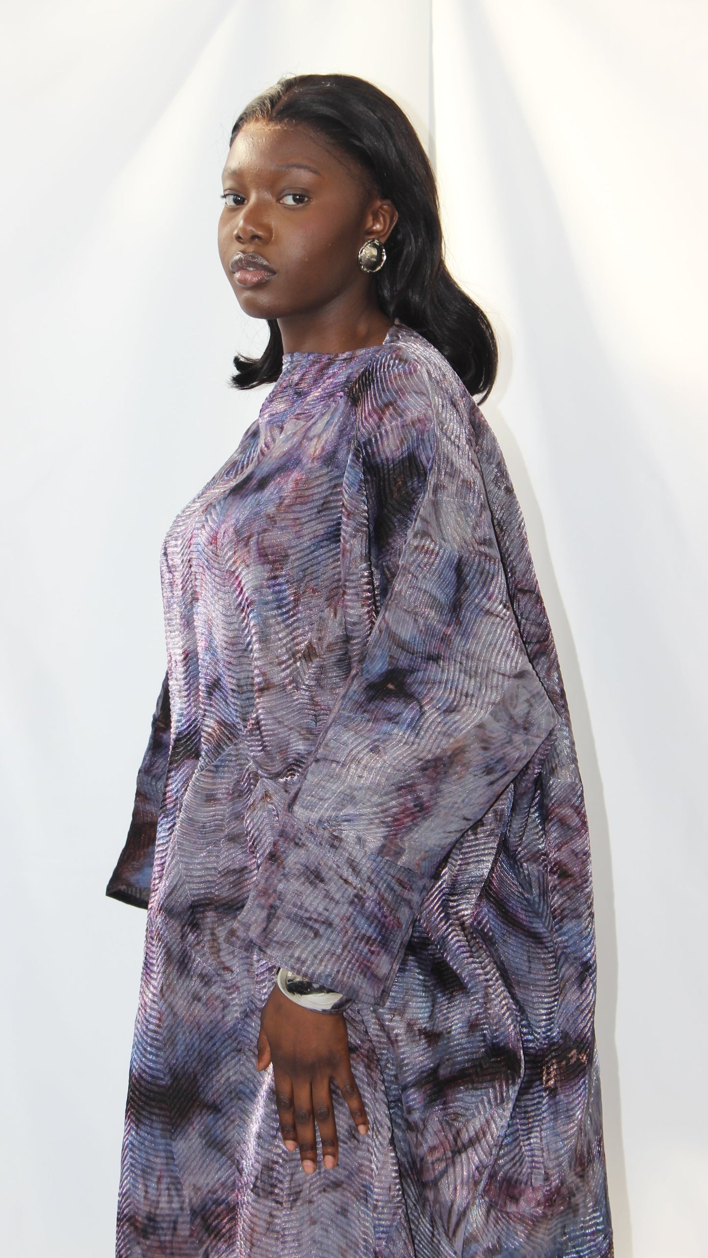 Zyva Dress in Purple With Matching Hijab/Scarf