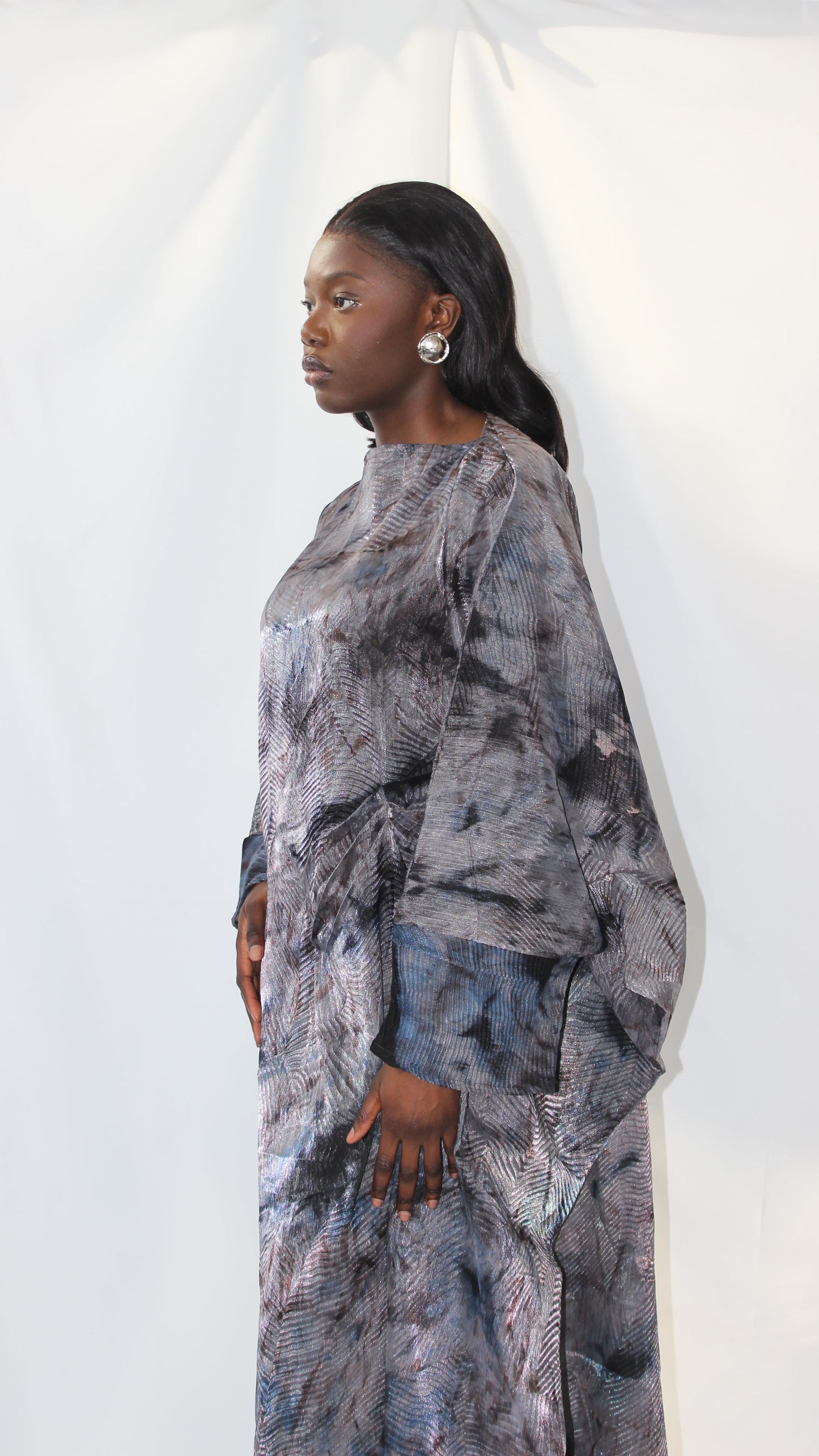 Zyva Dress in Blue With Matching Hijab/Scarf