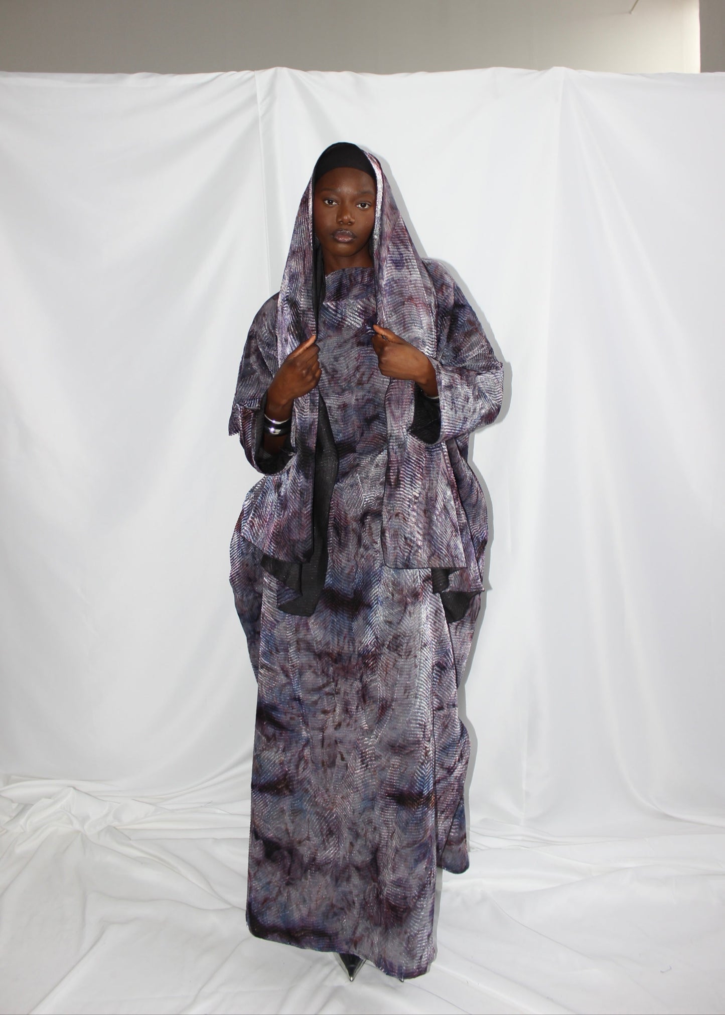 Zyva Dress in Purple With Matching Hijab/Scarf