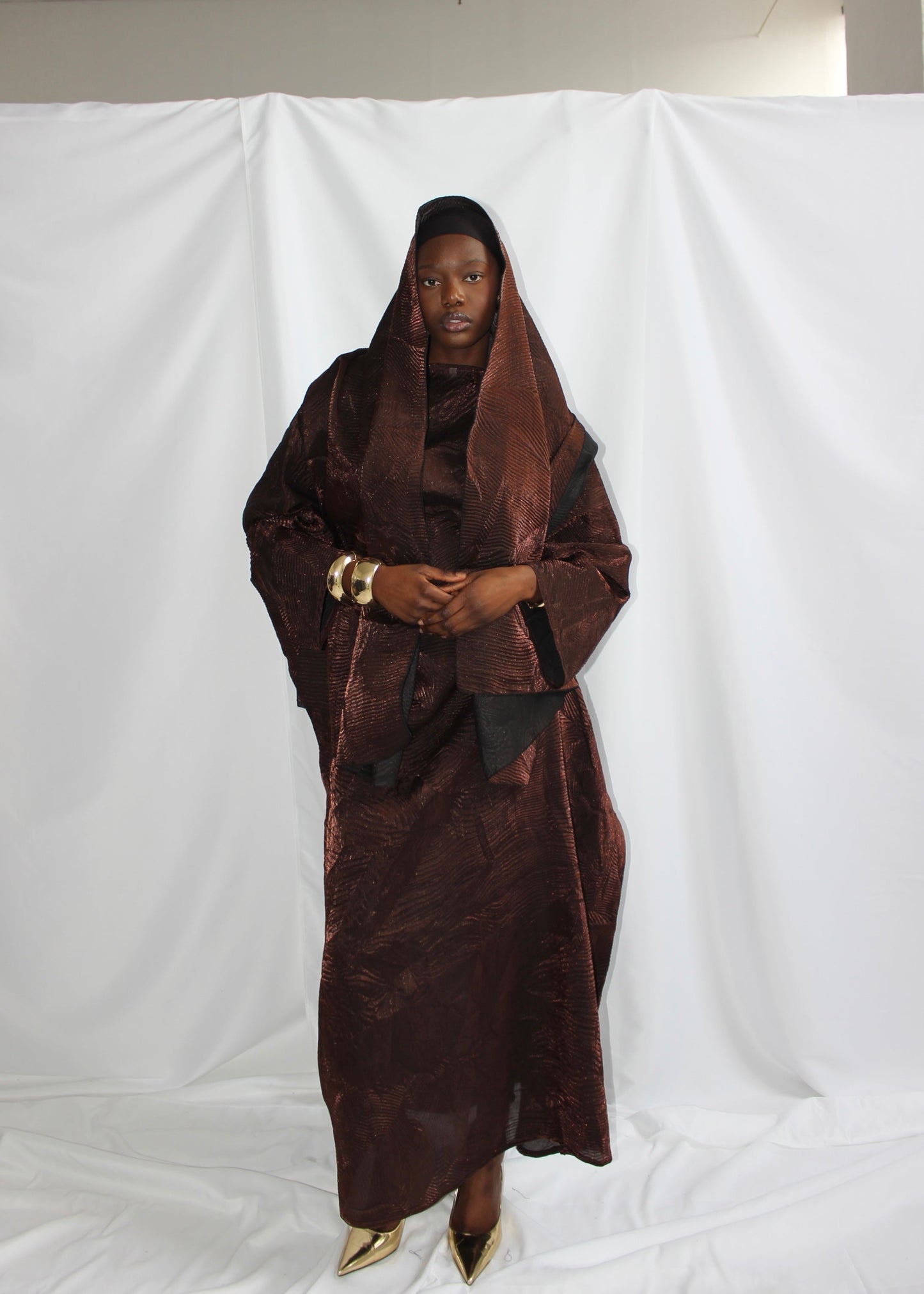 Nene Dress in Brown With Matching Hijab/Scarf