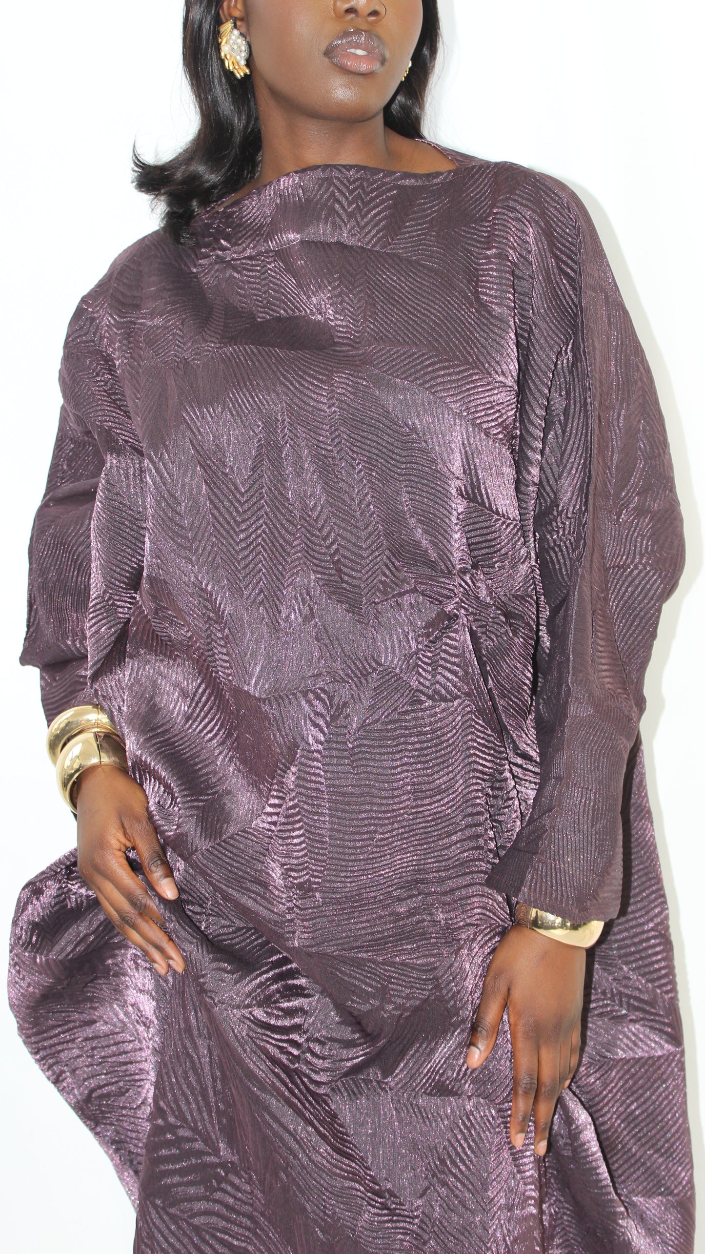 Nene Dress in Lilac Purple With Matching Hijab/Scarf
