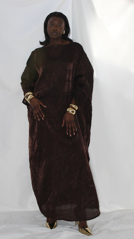 Nene Dress in Brown With Matching Hijab/Scarf