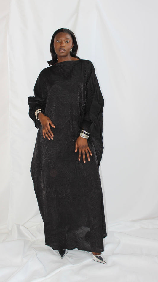 Nene Dress in Black With Matching Hijab/Scarf