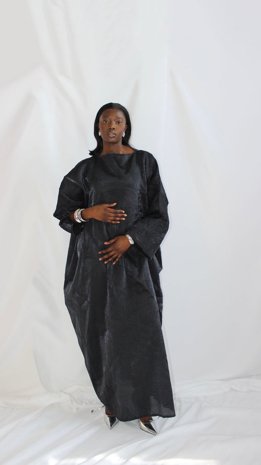 Nene Dress in Charcoal With Matching Hijab/Scarf