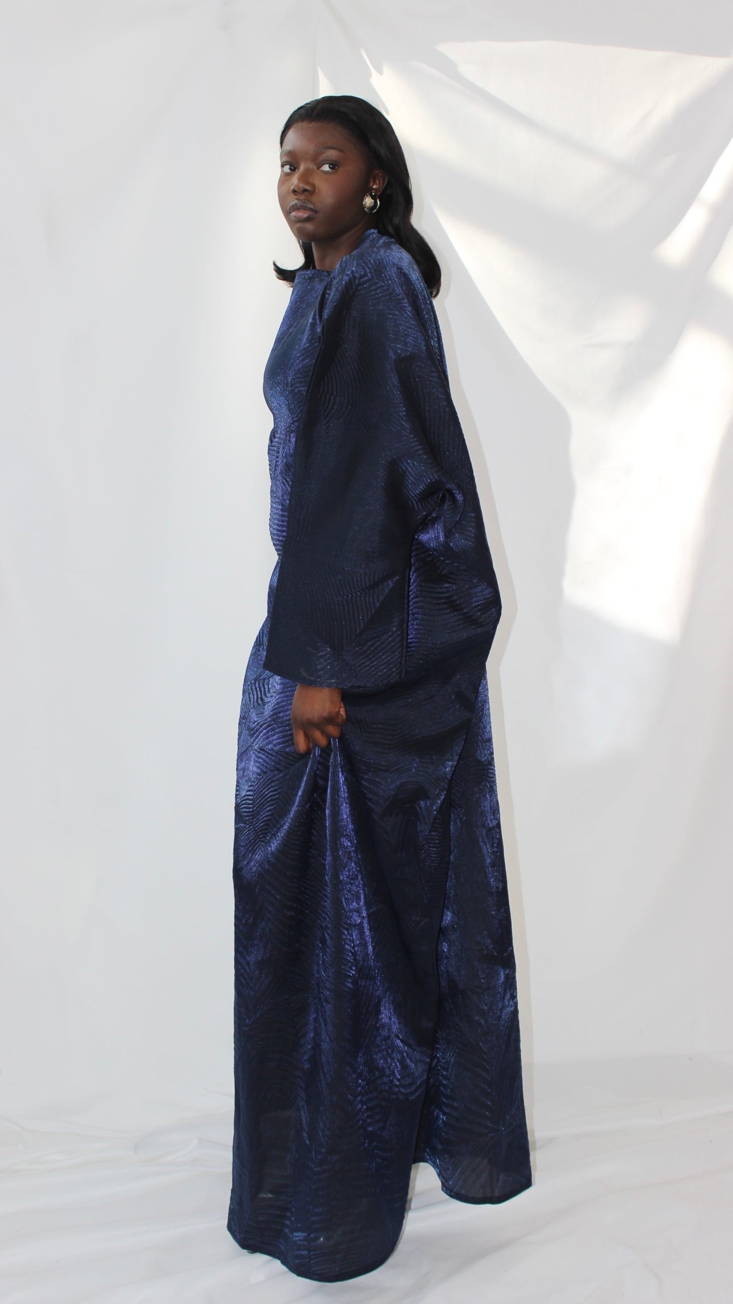 Nene Dress in Royal Blue With Matching Hijab/Scarf
