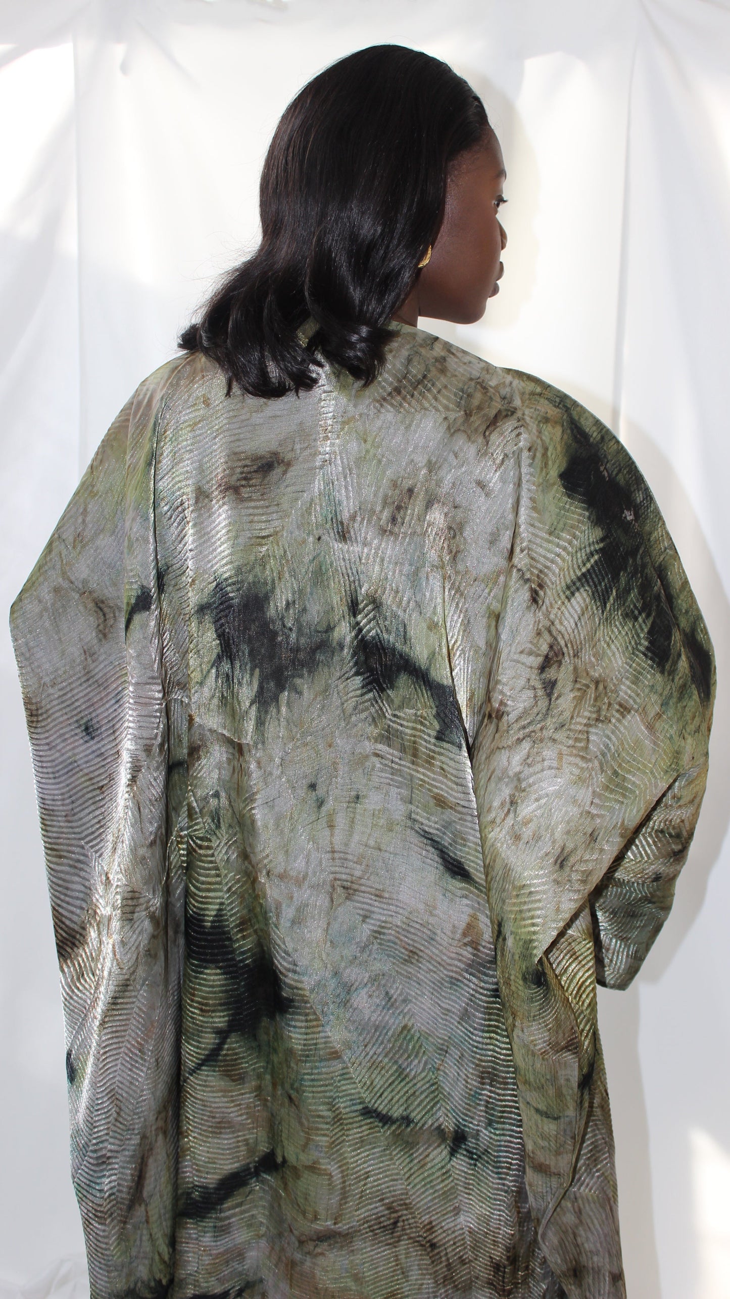 Zyva Dress in Green With Matching Hijab/Scarf