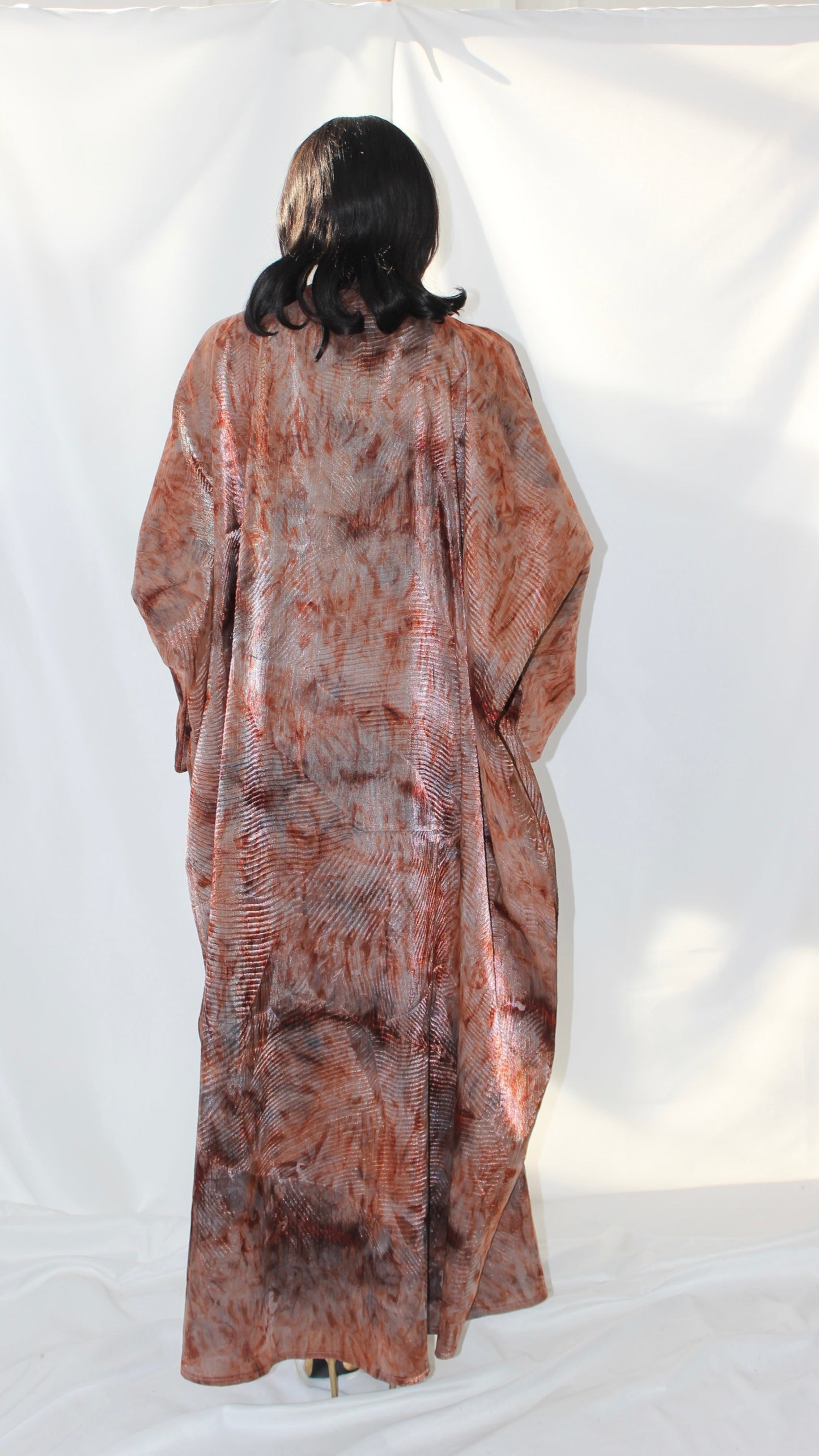 Zyva Dress in Orange With Matching Hijab/Scarf