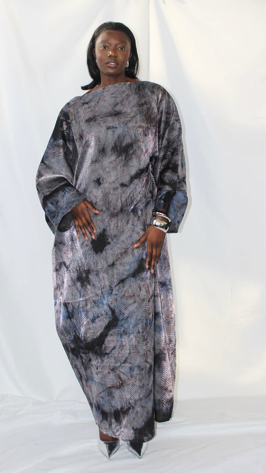 Zyva Dress in Blue With Matching Hijab/Scarf