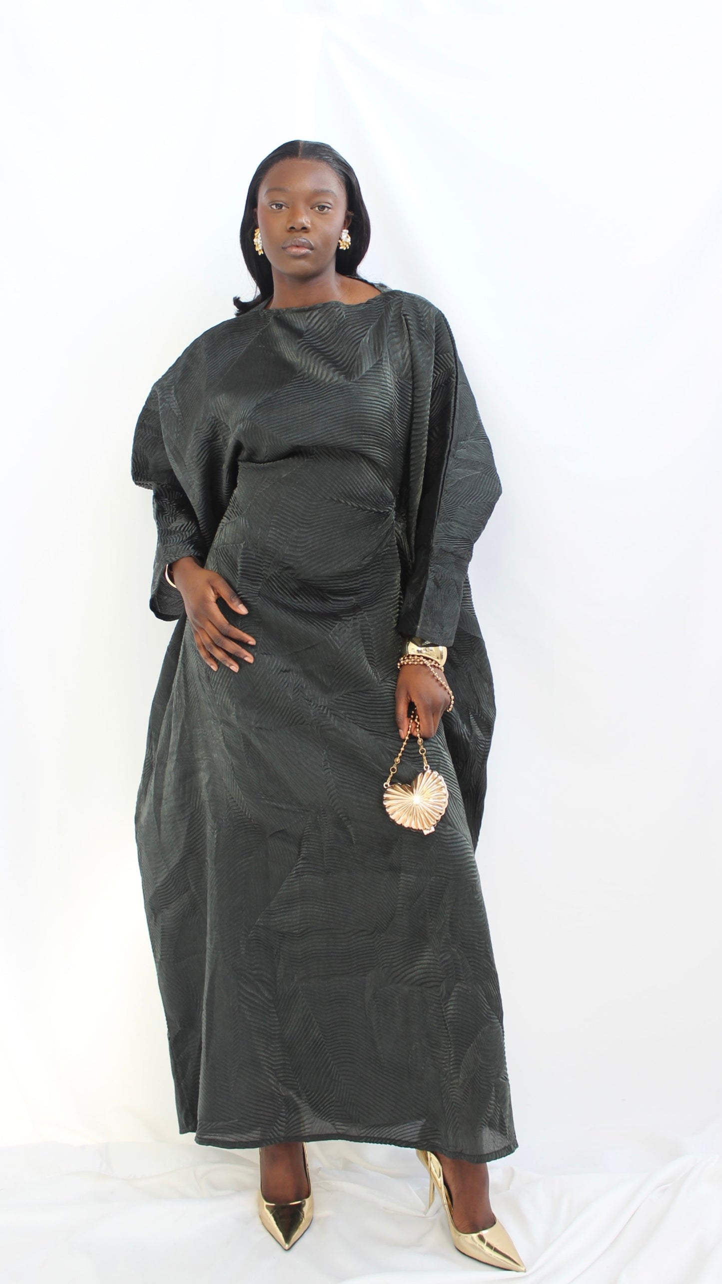 Nene Dress in Dark Green With Matching Hijab/Scarf