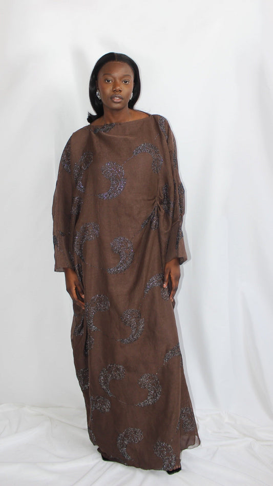 Kalisa Dress in Brown