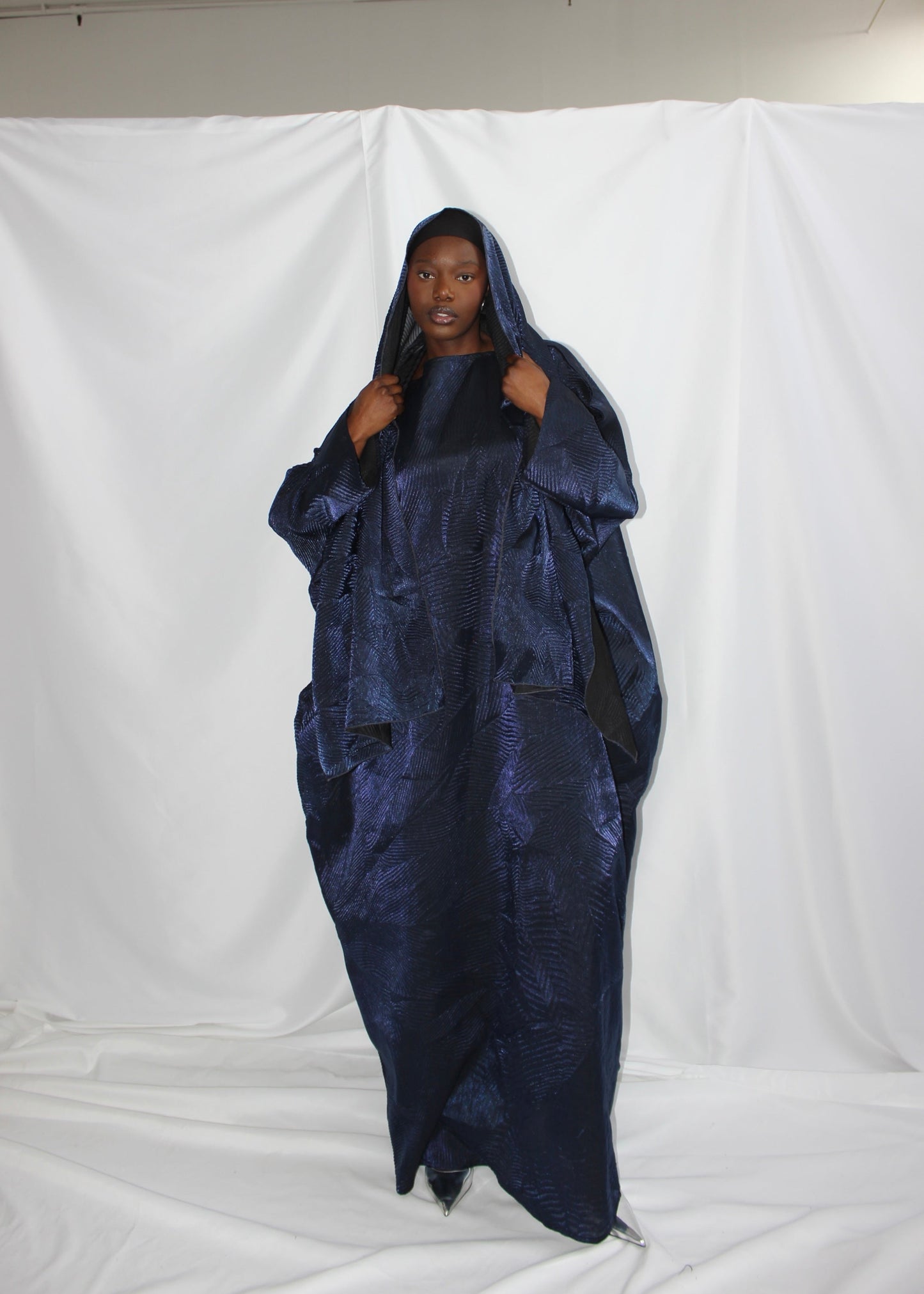 Nene Dress in Royal Blue With Matching Hijab/Scarf