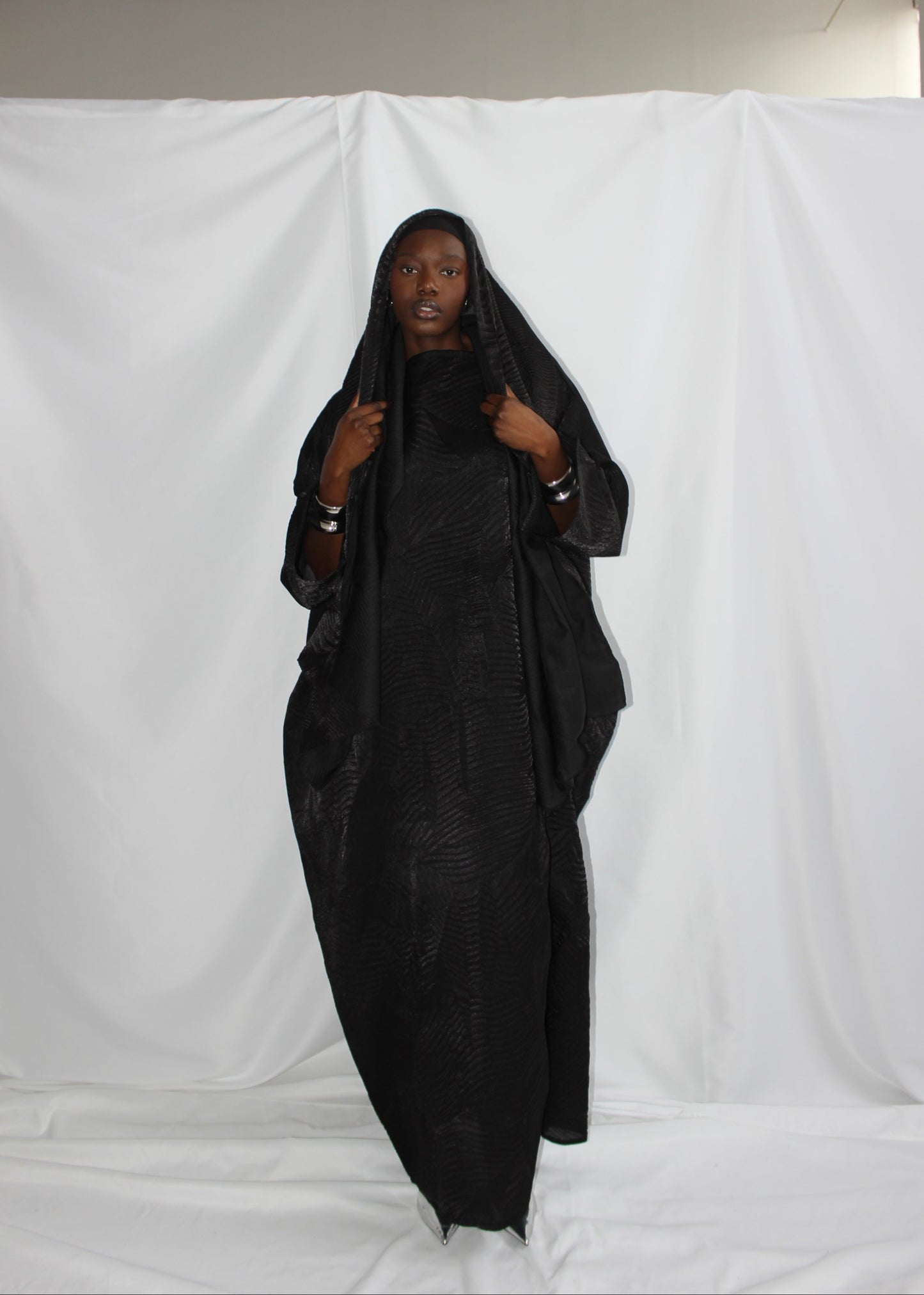 Nene Dress in Black With Matching Hijab/Scarf
