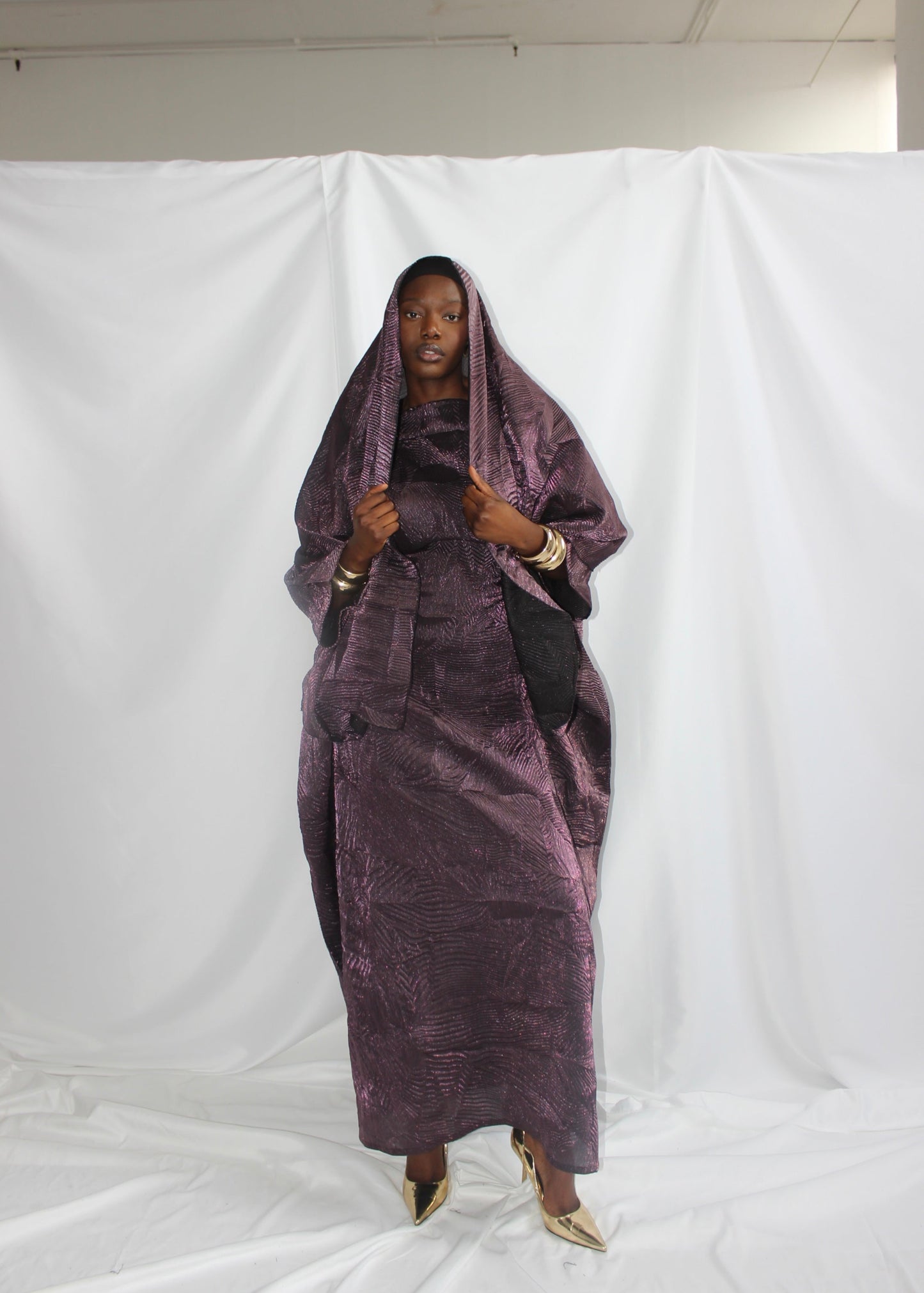 Nene Dress in Lilac Purple With Matching Hijab/Scarf