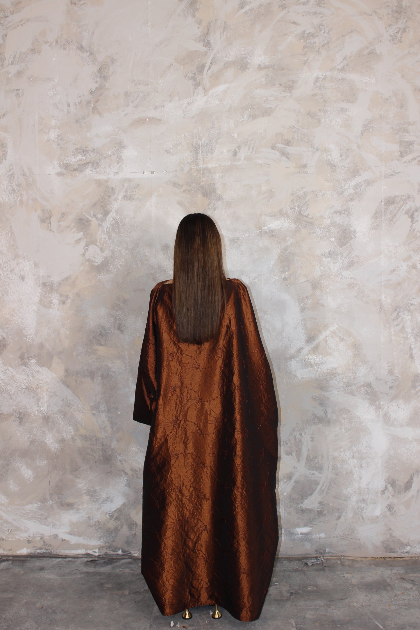 Sai Kaftan Style Dress in Brown