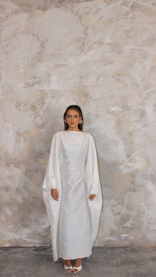 Sai Kaftan Style Dress in White