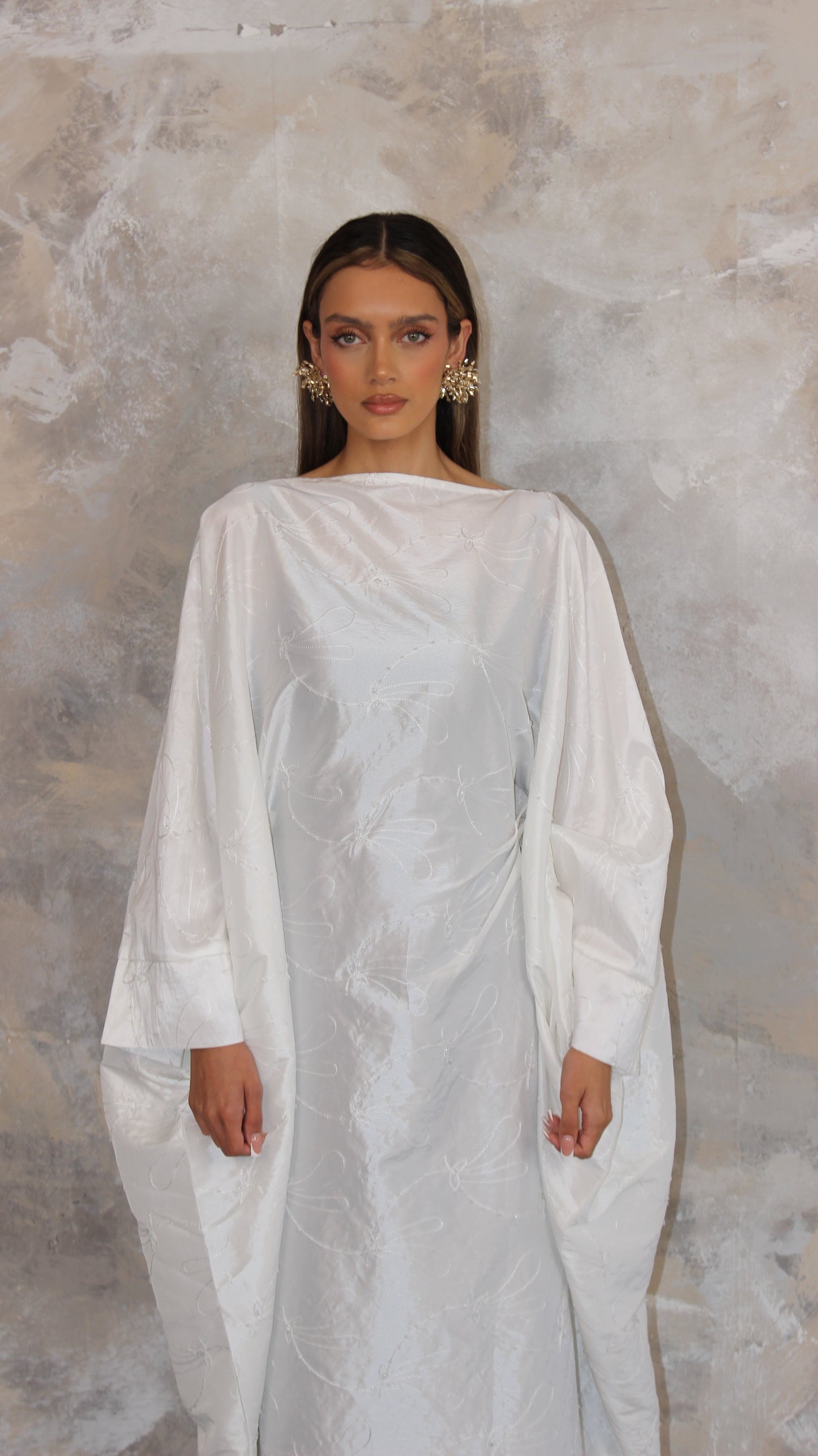 Sample piece at a sample price - Sai Kaftan Style Dress in White